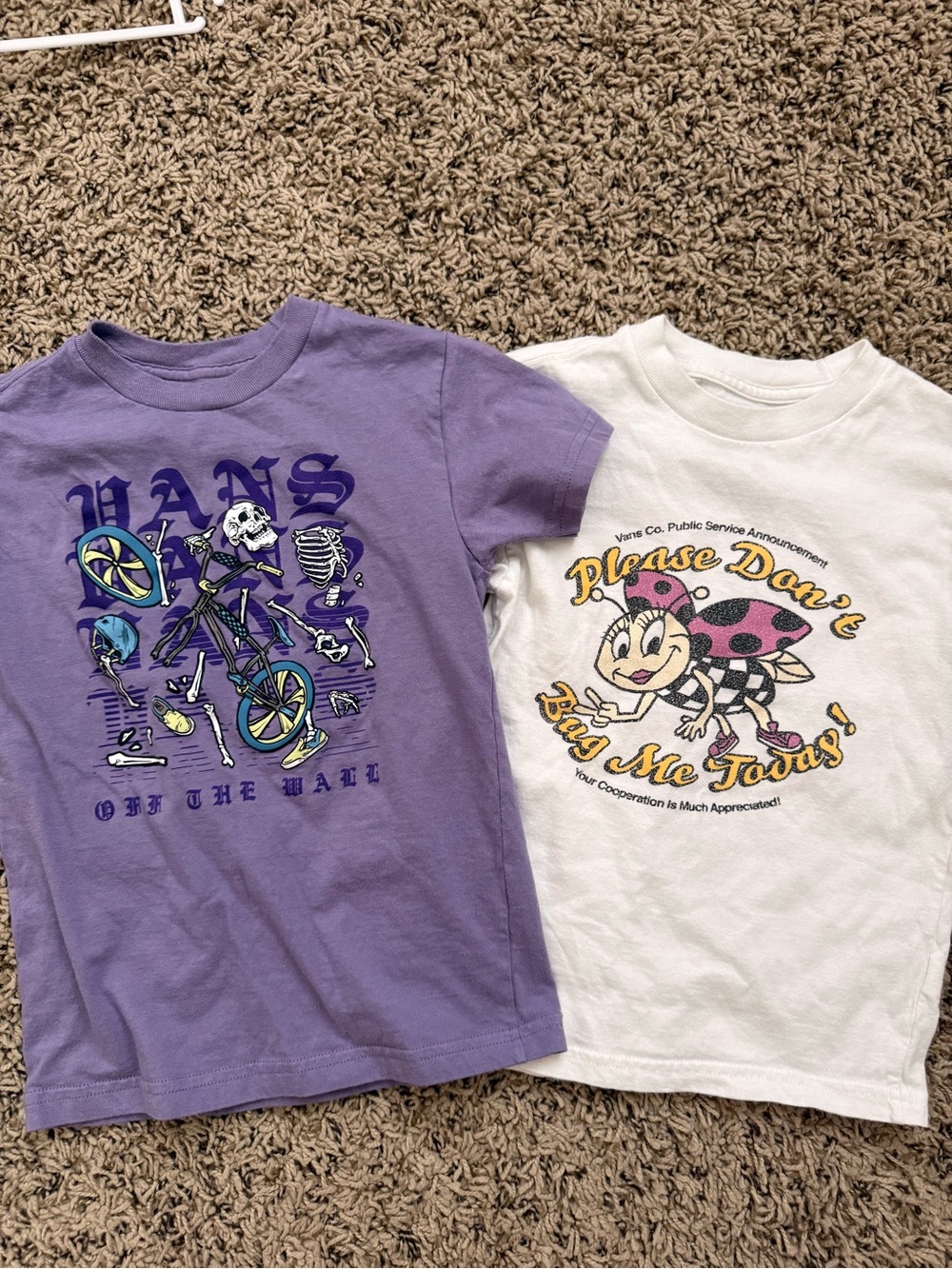 Set of 2 Vans girl Tshirts